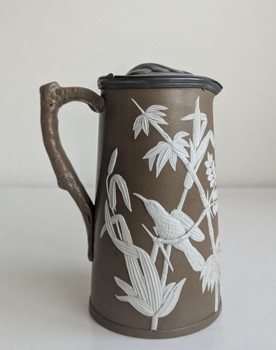 Dudson majolica jug - majolica,