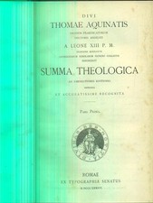 SUMMA THEOLOGICA PARS PRIMA LIBRI IN LINGUA THOMAE AQUINATIS