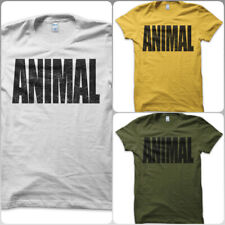 T-Shirt Maglietta Animal Animale GYM Palestra Bodybuilding Pesi Vintage Uomo