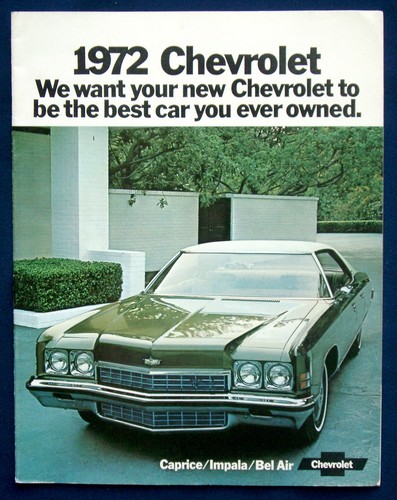 Brochure depliant 1972