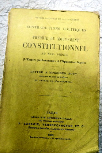 Proudhon contraddizioni - proudhon,