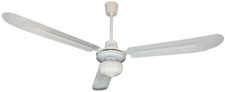 VENTILATORE SOFFITTO DCG 3 PALE 1 LUCE LAMPADA VECRD30L CON COMANDO A MURO