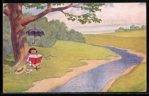 Cartolina artista herschu - d'artista,