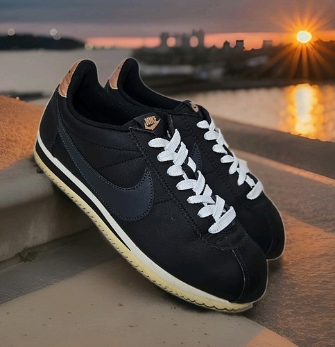 Nike classic cortez pelle nero - nike,
