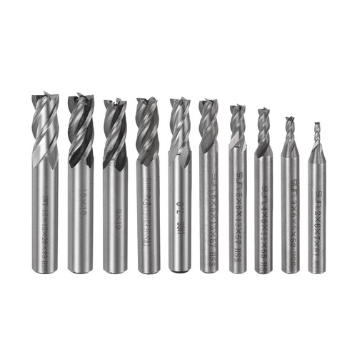 Set frese metallo duro a - in,