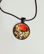 Collana Rosa De "La Bella E La Bestia"