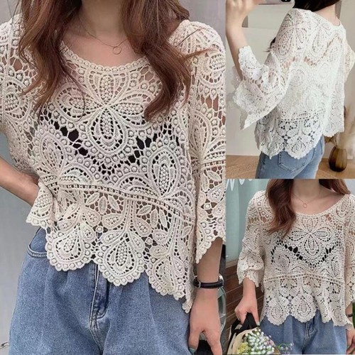 Top donna pizzo - , all'uncinetto