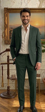 Abito Uomo verde Elegante