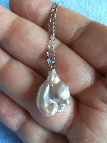 Collana grande perla barocca - grande,