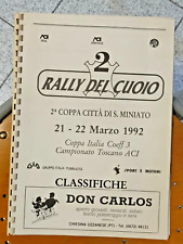 2° RALLY DEL CUOIO  1992