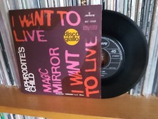 Aphrodite's child - I want to live.  Vinile 45 giri; 7".  Mercury Italia (1969)