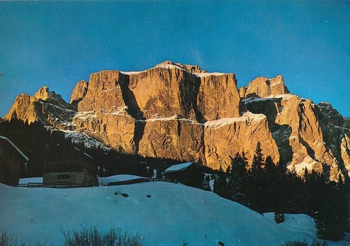 Vecchia cartolina gruppo sella - cartolina,