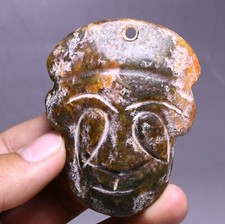 Ciondolo amuleto testa viso