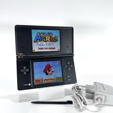 Nintendo Ds Lite Nera  Console Portatile Con Pennino e Caricatore