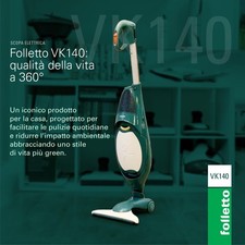 Folletto VK140, NUOVO ASSEMBLATO ORIGINALE + HD40 + 18 SACCHETTI +18 Profumi 