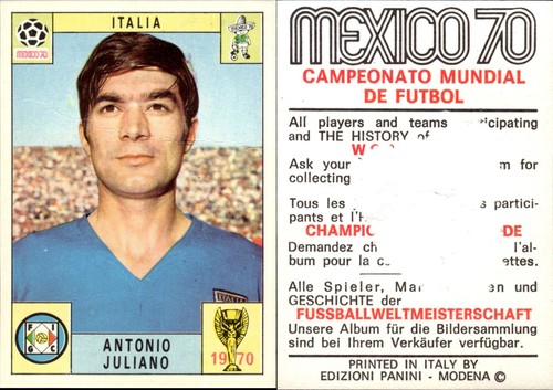 Panini mexico 1970 italia - 70,