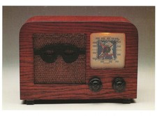 CARTOLINA Radio "Pilota 'Lone Ranger' modello G-160" c1937 NrMINT (solo cartolina)