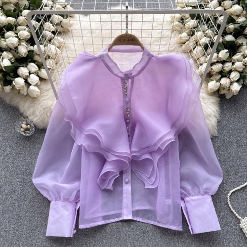 Camicia donna trasparente