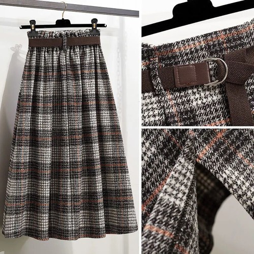 Donna tartan midi quadri - tartan,