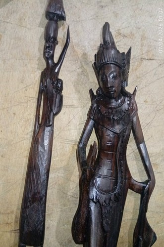 Statue ebano 2 modelli 32 - ebano, ,