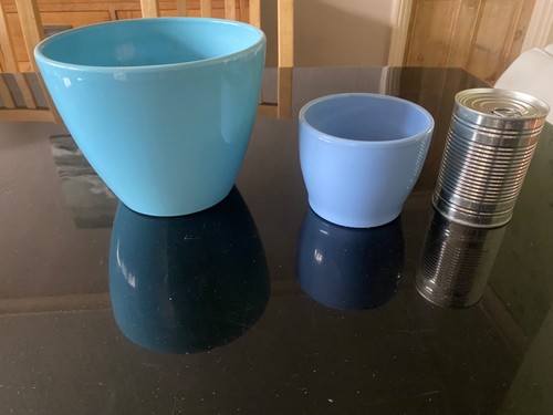Plant pots pair ceramic - ceramic, indoor