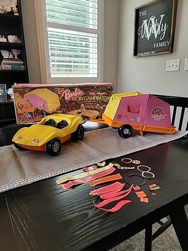 Barbie going goin - goin', camping