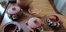 5 Oggetti In Terracotta Con