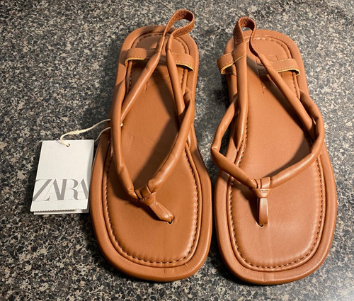 Zara women tan faux - women's, leather