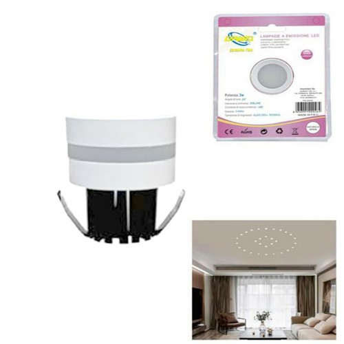 Mini faretto led soffitto - mini, 3w