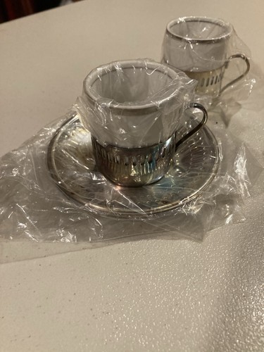Set tazzine piattini - 4, tazzine-piattini