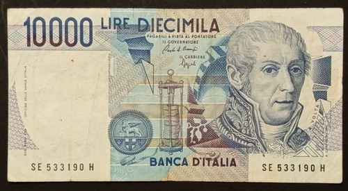 10000 lire 1992 bb volta - 10000, 10/09/1992