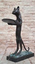 Europeo Art Deco Ottone Gatto