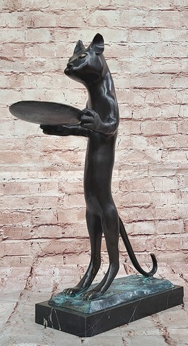 Europeo art deco ottone - art, gatto