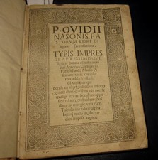 1527 Ovidio  Fastorum