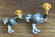 Coppia di spille struzzo