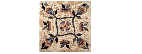 Rosone mosaico ston - ston, fiori