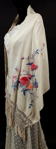 Antico bellissimo scialle - antico,