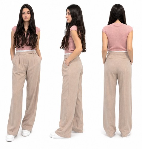Pantalone donna a vita - pantalone,