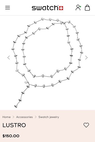 Rara collana swatch argento - collana,