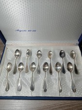 Argento 800 12 Cucchiaini Caffè Thè Spoon Vicenza Liberty