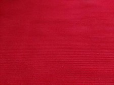 Lavato Velluto a Coste 8 Elasticizzato Cotone Tessuto Stoffa Luminoso Rosso