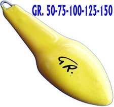 Piombi Pesca Surf Piombo Surfcasting Giallo Plastificato Bolentino Barca Mare