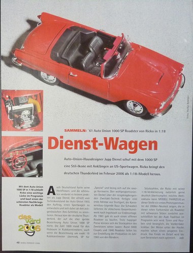 Auto union 1000 roadster - union,
