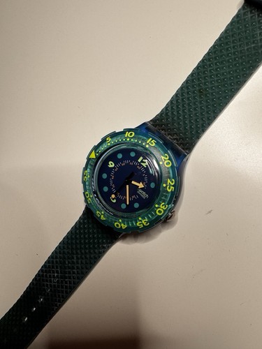 Swatch scuba 200 blue - scuba, moon"
