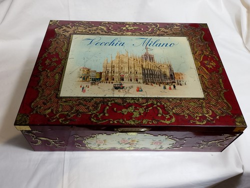 Grande scatola latta antica - in,