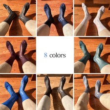 Calze uomo nylon diamantate