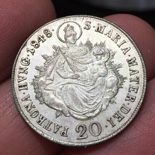 UNGHERIA FERDINANDO V 20 KRAJCZAR 1848 MONETE DA COLLEZIONE ARGENTO SILVER COIN