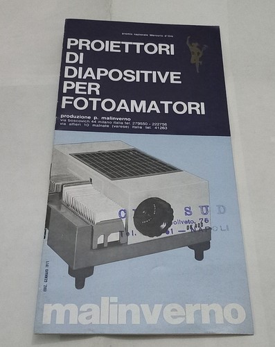Brochure malinverno proiettore - malinverno,