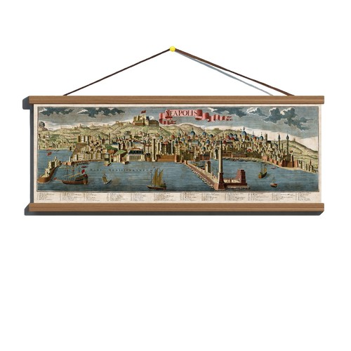 Antica mappa panoramica 1740