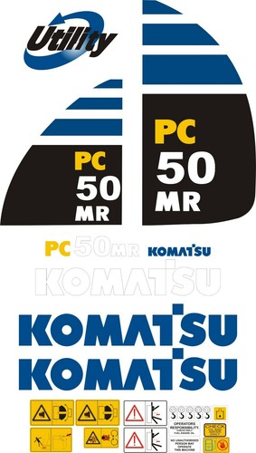 Set decalcomanie escavatore